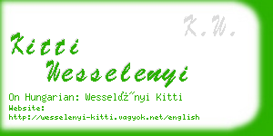 kitti wesselenyi business card